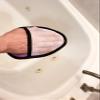 2 Pack Spa Skin Care Exfoliating Bath & Shower Mitt 2 Sided view 3