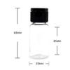 0.5 oz Plastic Travel Bottle with Flip Cap Sample Container for Makeup Emollient Water Shower Gel Emulsion Liquid Empty Refillable Portable,Pack of 6(Clear) view 4