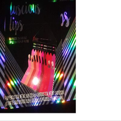 Color workshop luscious lips 13 piece on the go lip set in pop up purse