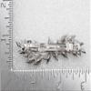 Faship Gorgeous Green Rhinestone Crystal Small Floral Hair Barrette Clip view 2