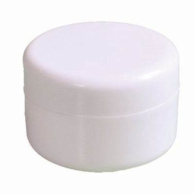 4oz New Empty White Plastic Jar with Dome Lid Cosmetic Containers 6 pk Mini Jar