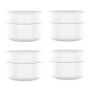 2oz New Empty White Plastic Jar with Dome Lid Cosmetic Containers 4 pk Mini Jar view 1