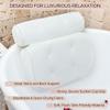 Bathtub Pillow for Neck and Shoulder - Spa Bath Pillows for Tub Neck and Back Support - Perfect Bath Accessories for Women - Relaxing Luxe Bath - Ideal Bath Gift Set for Women - Home Spa Products view 4