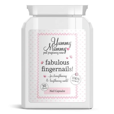YUMMY MUMMY PREGNANT FAB FINGERNAILS PILL STOP BRITTLE BREAKING CHIPPED NAIL by Yummy Mummy