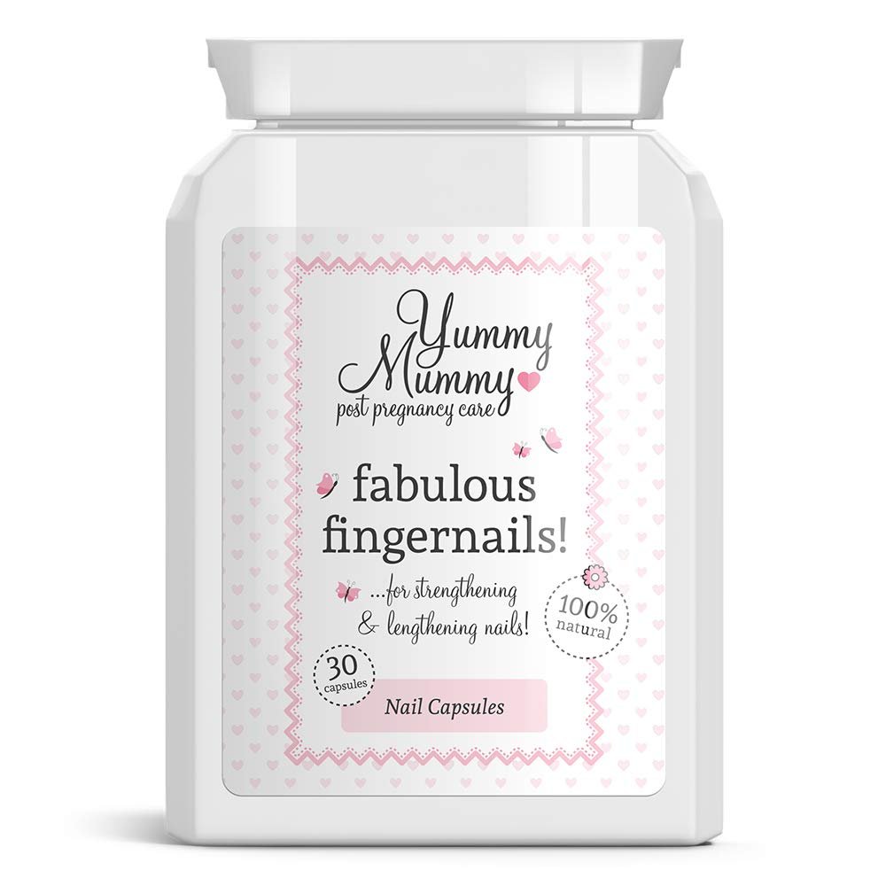 YUMMY MUMMY PREGNANT FAB FINGERNAILS PILL STOP BRITTLE BREAKING CHIPPED NAIL by Yummy Mummy