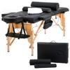 BestMassage Massage Bed Portable Massage Table 24 inch Wide Lash Bed Height Adjustable 2 Folding Spa Table with Towel Hanger Oil Pouch Half Bolster Round Bolster Non-Woven Bag view 1