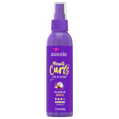 Aussie Miracle Curls Refresher Spray Gel With Coconut & Jojoba Oil 5.7 Fl oz, 4.272 Fl oz