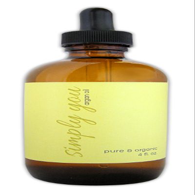100% Virgin Argan Oil (4oz)- Ecocert Organic for Hair Face Body. Natural Moroccan Moisturizer for Dry Skin Nails Cuticles- Best Anti-Aging -- Anti-Wrinkles Acne Scars--Pure Cold pressed Oil Prevents Frizz - Stretch Marks-!