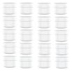 2oz New Empty White Plastic Jar with Dome Lid Cosmetic Containers 20 pk Mini Jar view 1