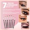 Eye Makeup Brushes Eyeshadow Brush Set - 7pcs Soft Synthetic Brush Kit - For Blending Eyeshadow, Eyeliner, Crease, Eyebrow - Long Lasting, Apply Better, Flawless Look Makeup view 3