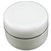 2oz New Empty White Plastic Jar with Golden Line Dome Lid Cosmetic Containers 20 pk Mini Jar view 1