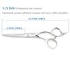 5.75" Hair Cutting Scissors Professional Barber Shears Hair Cutting Scissors Sharp Haircut Shears Convex blade Razor Edge 440c KINSARO for Hairdresser Barber or Home Use view 2