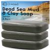 O NATURALS 3-Pack Organic Soap Bar 4oz each Set - 100% Vegan Cold Process Body Wash Scented Premium Essential Handmade Soap - Natural Soaps for Men Women, Face, Body - Dead Sea Mud and Clay view 1