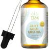 Teak Naturals 24K GOLD Emu Oil, 24 K Gold Organic Australian Emu Oil 4 oz Gold Line Series view 1