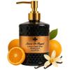 Savon De Royal Luxury Liquid Hand Soap, Vanilla - Orange Scent, Moisturizing Vegan Kitchen & Bathroom Soap for Hand Wash, Gentle & Nourishing Formula, Refillable Bottle 16.9 Fl Oz, Black Pearl view 1