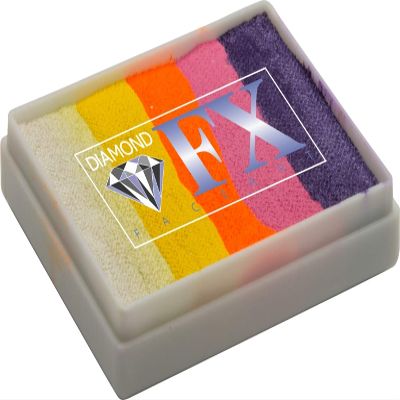 Diamond FX 50g Split Cake Face Paint ~ Island Fever (RS50-25) by Diamond FX Split Cakes
