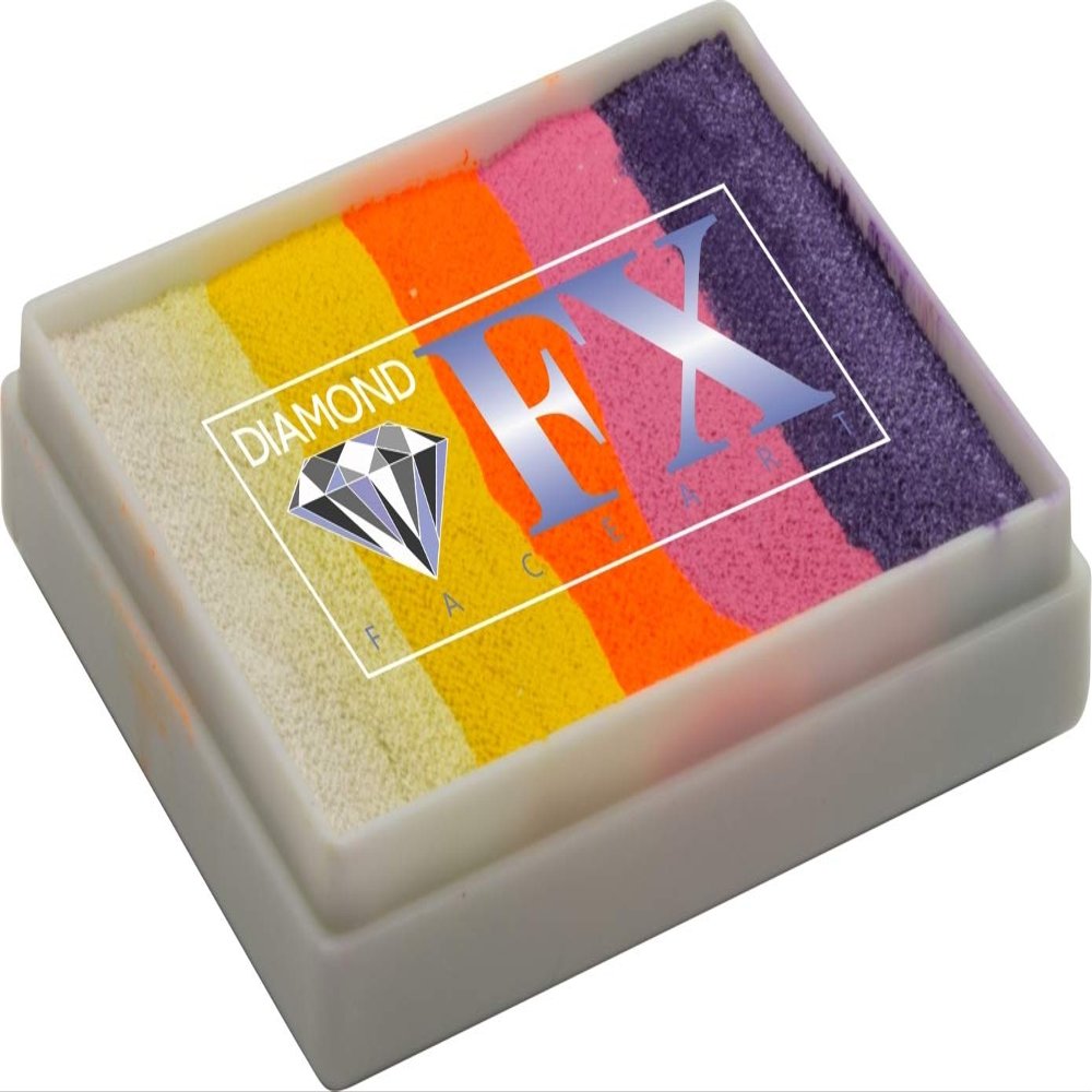 Diamond FX 50g Split Cake Face Paint ~ Island Fever (RS50-25) by Diamond FX Split Cakes