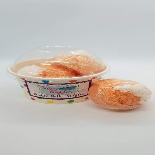 Bath Bomb Products - Bubble Bath Truffles: Georgia Peach 3 Pack Bath Truffles by Dead Sea Spa Care, Bubble Bath, Bubble Truffles, Bath Truffles