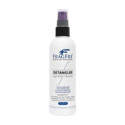 FRAGFRE Hair Detangler Spray, 8 oz - Leave in Conditioner for Sensitive Skin and Scalp - Styling Heat Protectant Spray - Gluten Free Vegan Cruelty Free