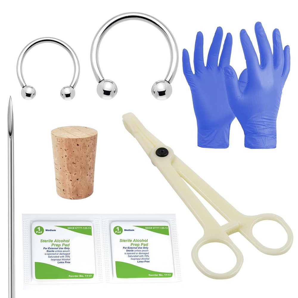 Single Septum Piercing Kit - 14 Gauge by Superior Tattoo Equipment