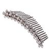 Alilang Contemporary Elegant Silver Tone Clear Crystal Rhinestone Bridal Hair Comb view 1