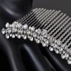 Alilang Contemporary Elegant Silver Tone Clear Crystal Rhinestone Bridal Hair Comb view 4