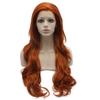 MX angel Long Wavy Reddish Blonde Synthetic Lace Front Wig view 1