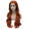 MX angel Long Wavy Reddish Blonde Synthetic Lace Front Wig view 3