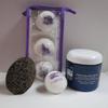 Bath Bomb Products - Bubble Bath Truffles: Lavender Pomegranates 3 Pack Bath Truffles, 24 oz Pomegranate Dry Salt Scrub, Pumice Stone by Dead Sea Spa Care, Bubble Bath, Bubble Truffles, Bath Truffle view 1