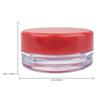 (1000 Pieces Jars + Lid) Beauticom 3G/3ML Round Clear Jars with RED Screw Cap Lids for Scrubs, Oils, Toner, Salves, Creams, Lotions, Makeup Samples, Lip Balms - BPA Free view 3