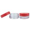 (1000 Pieces Jars + Lid) Beauticom 3G/3ML Round Clear Jars with RED Screw Cap Lids for Scrubs, Oils, Toner, Salves, Creams, Lotions, Makeup Samples, Lip Balms - BPA Free view 4