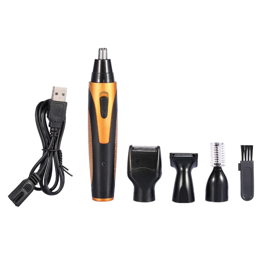 Zerone Nose Hair Trimmer, Hair USB Eyebrow Beard Ear Nose Powered Clipper Electric Shaver Kits Sideburn Remover Set