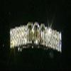3 Row Rhinestone and Octagon Crystal Barrette - #6446 view 1