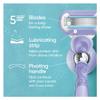 Gillette Venus Deluxe Smooth Swirl Women's Razor Handle + 4 Blade Refills, Flexible Handle and Pivoting Head view 3