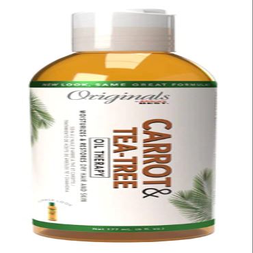 Africa's Best Originals Carrot & Tea Tree Oil 6 Ounce (177ml) (Pack of 2)