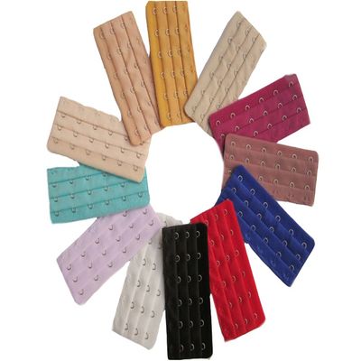Ewanda store 10pcs Bra Extenders 6 Hooks 3 Rows Bra Strap Extensions for Women,Color in Random