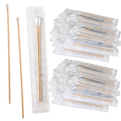 400 Sterile Cotton Tipped Applicators 6 - Long 6 inch Wooden Medical Cotton Tip Applicator Swabsticks with Shaft and Soft Swabs for Location Application, Cleaning, Crafts and More
