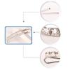 12 Pieces Rhinestone Bobby Pins, Silver Metal Hair Clips Diamond Bobby Pins Crystal Hair Pin for Prom Bridal Wedding Hair Accessories Gift Stocking Stuffers for Women Girls view 2