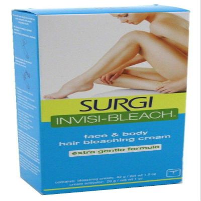 Surgi Invisi-bleach Hair Bleaching Cream, Gentle Formula 1.5 Oz by Surgi
