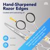Equinox Razor Edge Series Professional Hair Scissors - 6.5 Premium Japanese Stainless Steel Hair Cutting Scissors, Hair Shears, Hair Razors for Hair Cutting, Barber Accessories & Hair Salon Supplies view 3