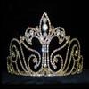 #12738G Medium Fleur Di Lis Tiara - Gold Plated view 1