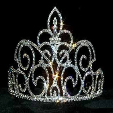 #12745 - Med Rising Fleur De Lis Tiara