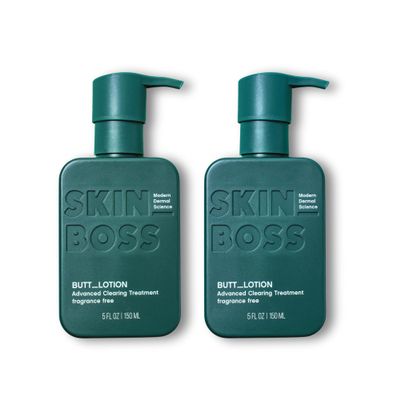 Butt Acne Clearing Lotion (2 pack) for back, buttocks, & thighs - Clears away acne breakouts and reveals new brighter skin