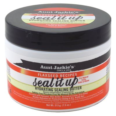 Aunt Jackies Seal It Up Hydrating Sealing Butter 7.5 Ounce (221ml) (6 Pack)