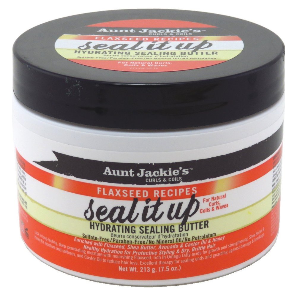 Aunt Jackies Seal It Up Hydrating Sealing Butter 7.5 Ounce (221ml) (6 Pack)