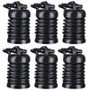 AW 6 Pack Round Arrays for Ionic Detox Foot Bath Spa Cleanse Machine Replacement Array Accessory Black view 1
