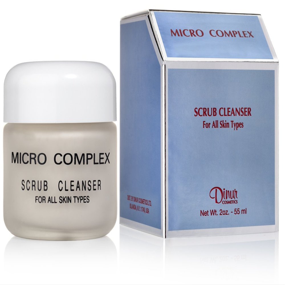 Dinur Cosmetics Micro Complex Deep Scrub Cleanser with Dead Sea Sand Gently Exfoliates, Removes Impurities, and Dead Skin Cells for Smooth, Youthful Skin
