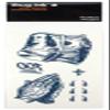 Thug Ink Temporary Tattoos  Volume I  10-Piece Set | Teardrop, Praying Hands, Cross & More | Water-Transfer Fake Tattoos for Face & Body  Classic OG Thug Life Collection view 2