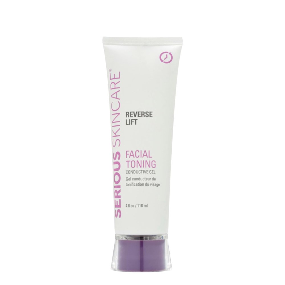 Collagen Based Conductive Activator Gel for Use with Face Microcurrent Toning, Body Contouring, RF Facial Machine - Hydrating Non-Sticky Formula - Easy Glide - Serious Skincare Reverse Lift 4 oz
