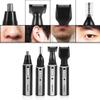 4 in 1 Rechargeable Hair Trimmer Electric Shaver 360 Degree Rotating Wet Dry Use with Vacuum Cleaning System for Nose Ear Beard Sideburn Eyebrow Underarms view 3